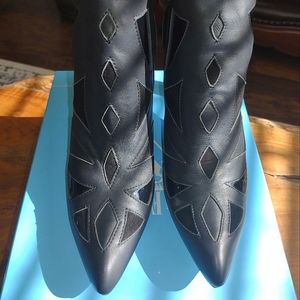 Black John Fluevog Ankle Boots-Size 10M